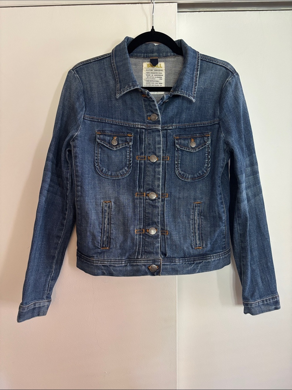 J. Crew Classic Blue Denim Jean Jacket with Pockets Small